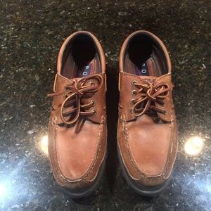 POLO RALPH LAUREN SHOES BROWN LEATHER BOAT